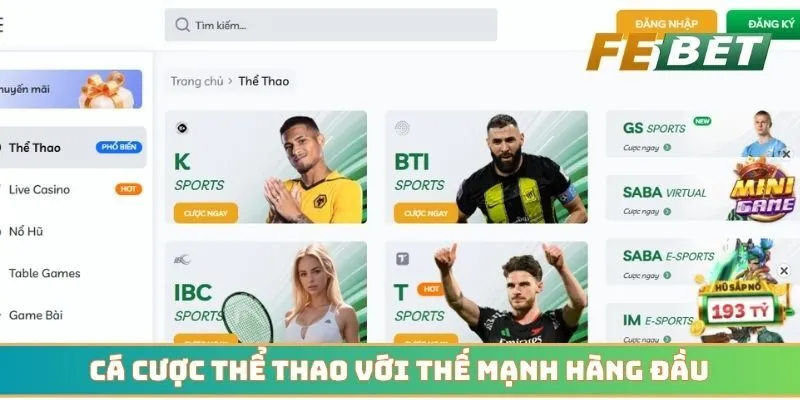 Cá cược thể thao với thế mạnh bảng kèo xanh chín