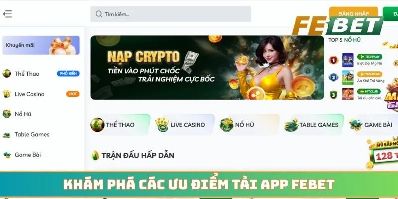 Khám phá các ưu điểm khi thành công tải app Febet hôm nay