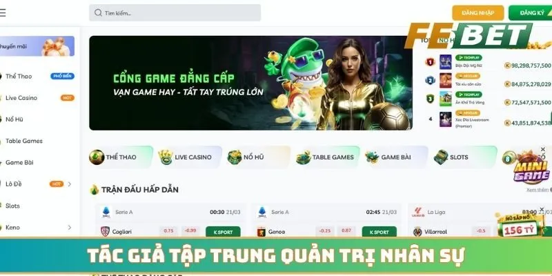 Tác giả tập trung quản trị nhân sự nâng cao trải nghiệm