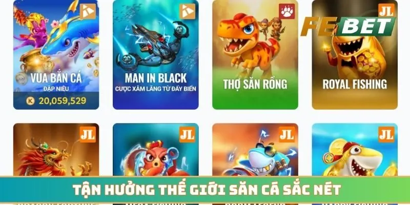 Tận hưởng thế giới săn cá sắc nét với đa dạng nhiệm vụ