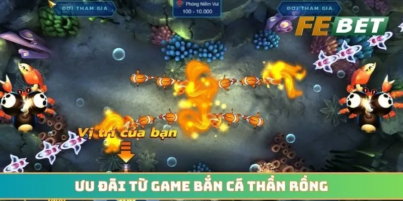 Ưu đãi từ game bắn cá thần rồng lên đến x1000 lần